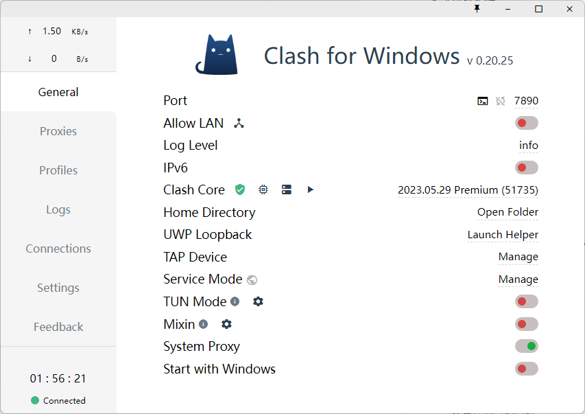 Clash for Windows的软件截图